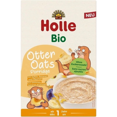 HOLLE Bio Otter oats kaša s jablkom, banánom a slivkou 200 g