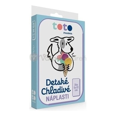 TOTO Detské chladivé náplasti 3 ks