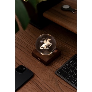 Gingko Design Безжична led настолна лампа Amber Crystal Light 9, 5 x 8 cm (G025HR)