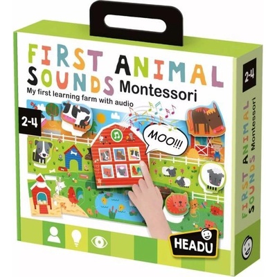 Headu Headu: животни от фермата - Монтесори пъзел (MU57885)