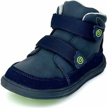 Bugga chlapecké celoroční barefoot boty NUVA navy
