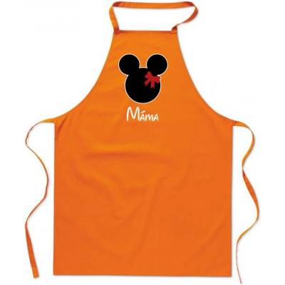 Povidlo.cz Zástěra Mouse Máma Oranžová