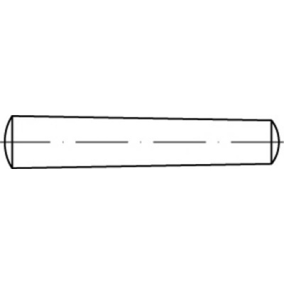 TOOLCRAFT TO-9982155 kužeľový kolík 16 mm ocel 10 ks