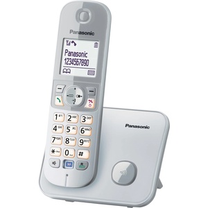 Panasonic KX-TG6811GS DECT cordless telephone (low radiation, eco mode, gap telephone, without answering machine, landline, call barring) pearl silver (KX-TG6811GS) Телефонни апарати