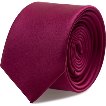 Brinkleys Kravata XL s kapesníčkem tmavá fuchsie B53-3-SET3