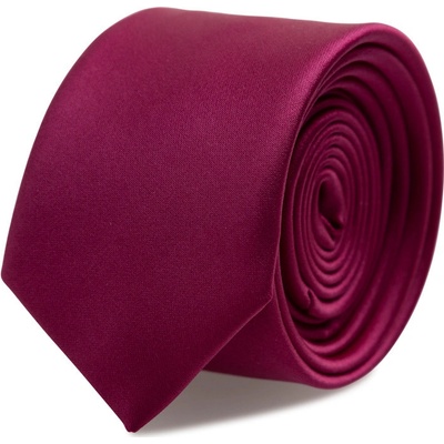 Brinkleys Kravata XL s kapesníčkem tmavá fuchsie B53-3-SET3