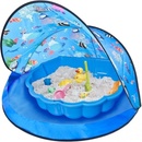 Paradiso Modrý stan s pieskoviskom bazénom mušľa T02828