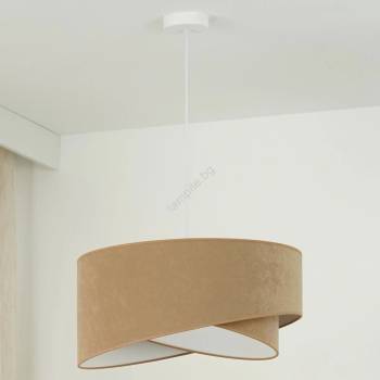 Brilagi - LED Пендел LYRA 1xE27/15W/230V кафяв/бял (BG1742)