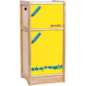 Bigjigs Toys - Дървен хладилник - Жълт (ST237)