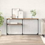 vidaXL Конзолнамаса Старо дърво 145 x 22, 5 x 75 см Инженерна дървесина (882214)