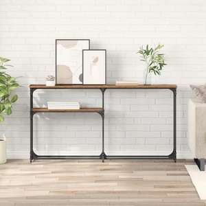 vidaXL Конзолнамаса Старо дърво 145 x 22, 5 x 75 см Инженерна дървесина (882214)