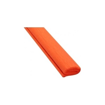 JUNIOR Papier krepový - tm. oranžový 06