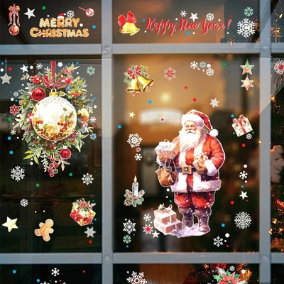 IZMAEL Samolepka na stenu/Tapeta Merry Christmas/Typ2 60 x 90 cm