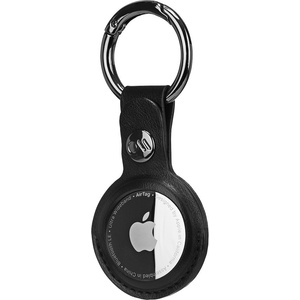 Case-Mate Стилен ключодържател от изкуствена кожа за Apple AirTag - CaseMate AirTag Clip Ring (черен) (CM046304)