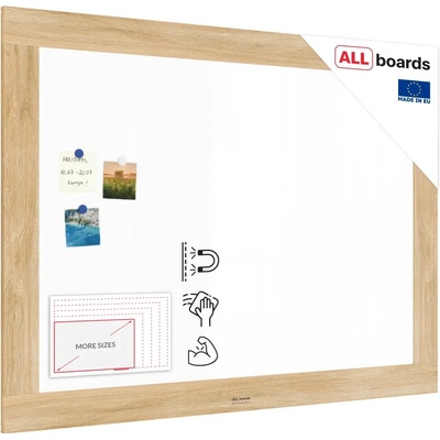 ALLboards Magnetická tabule PREMIUM 120 x 90 cm MP129OAK