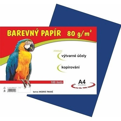 PaperMax Papír barevný A4 100ks 80 g tmavě modrý – Zboží Mobilmania