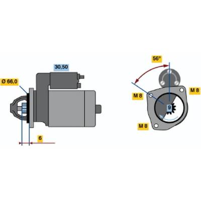 BOSCH STARTER 0 986 017 361