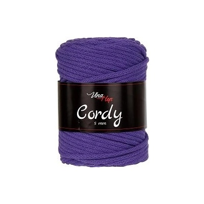 Vlna-hep Cordy šňůry 5mm - 8056 fialová