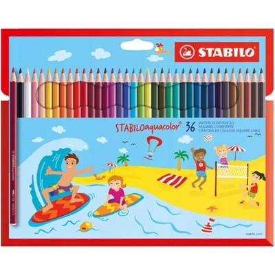 Pastelky STABILO aquacolor, sada 36 ks v kartonovém pouzdru