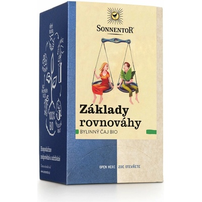 SONNENTOR Základy rovnováhy BIO bylinný čaj dvojkomorové vrecúško 18 x 1,5 g