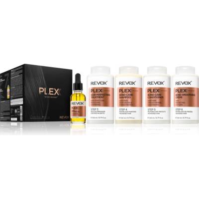 Revox PLEX Hair Rebuilding System Set for Salon & Home комплект за увредена и боядисана коса