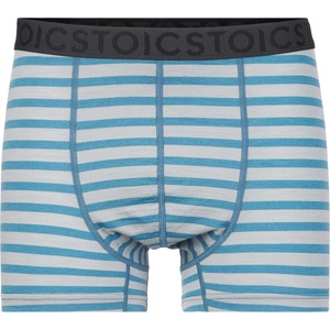Stoic Мъжко мериносово термобельо Stoic Merino150 AlsenSt. Boxer Merino base layer - Iron Grey / Summer Blue / Striped - размер XL (015-1638-2714)