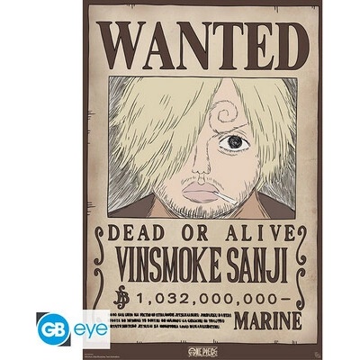 Abystyle Maxi Plakát - ONE PIECE Wanted Sanji Wano