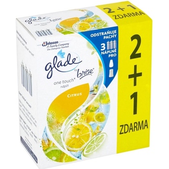 Glade Touch&Fresh NÁHRADNÁ NÁPLŇ (2+1ks) 3 x 10 ml Lemon