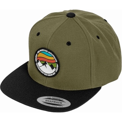 Meatfly Flanker Snapback Red Mountain/Olive/Black Červená