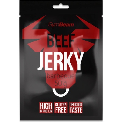 GymBeam Сушено месо Beef Jerky 50 g барбекю