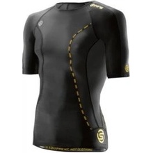 Skins DNAmic Mens Top Short Sleeve black kompresní triko černá