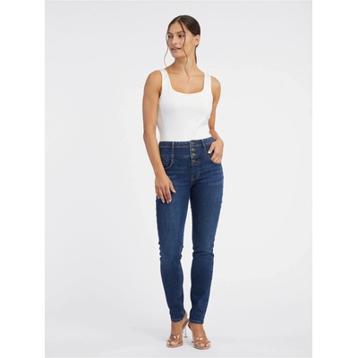 ORSAY Tmavě modré dámské skinny fit džíny
