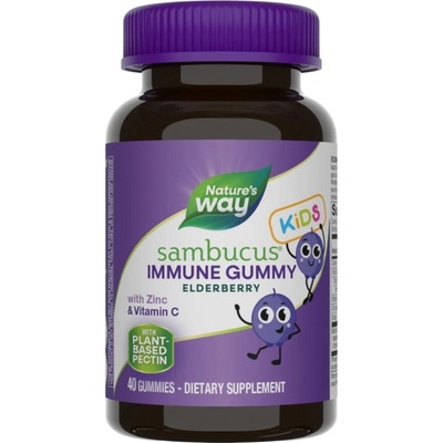 Nature's Way Sambucus Kids Immune Gummies [40 желирани бонбони]