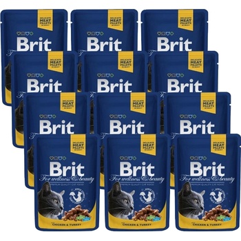 Brit Cat ПИЛЕ и ПУЙКА 12x100г
