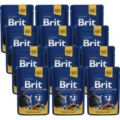 Brit Cat ПИЛЕ и ПУЙКА 12x100г