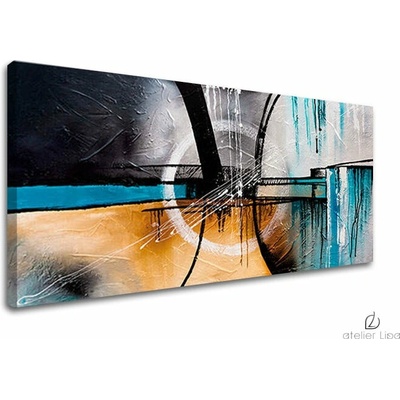 Autorská reprodukcia na plátne ABSTRAKT - 100x50 cm