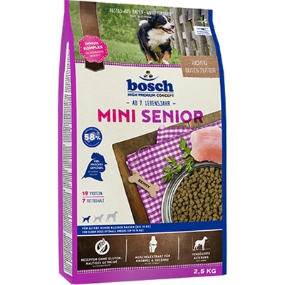 Bosch Dog Adult Mini Senior 2 x 2,5 kg