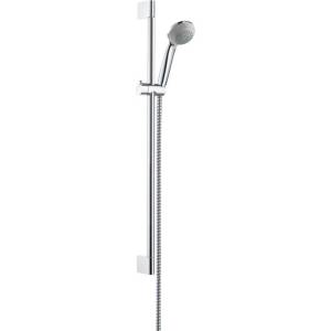 Hansgrohe Crometta 85 - Комплект душ глави, пръти и маркучи, зелен 6 л/мин, хром 27652000 (27652000)