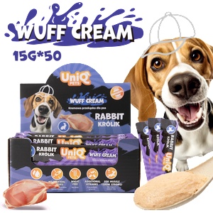 Uniq Pets Dog Snacks Wuffcream Rabbit Кремообразно лакомство за кучета със заешко, 1 брой