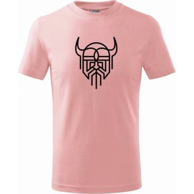 Viking logo tričko detské Ružová