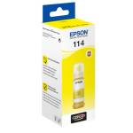 EpsonEcotankBlaek Epson 114 EcoTank Yellow бутилка с мастило - оригинално мастило Epson за EcoTank (C13T07B440)