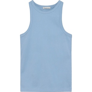 KnowledgeCotton Apparel Дамски топ Knowledgecotton apparel Women's Racer Rib Top - Skyway (916-4448-0813)