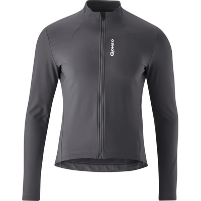 Gonso Мъжка фланелка с дълъг ръкав за колоездене Gonso Sitivo Trikot Therm Cycling jersey - Mercury Grey - размер 3XL (056-3256-0316)