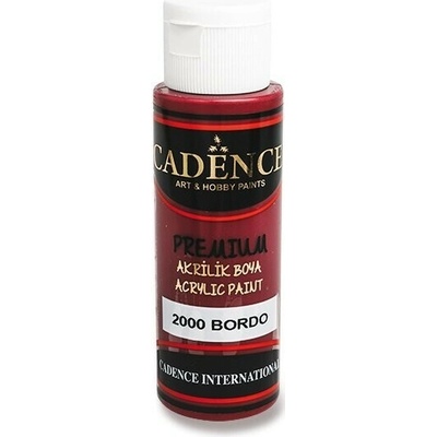 Premium Cadence akrylová farba 70 ml vínová červená