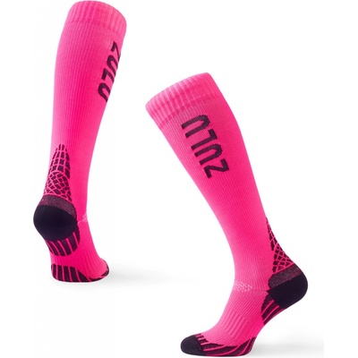 Zulu Kompresní podkolenky Run Compression W růžová/černá