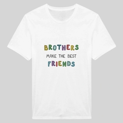 Brothers Make The Best friends tričko biele