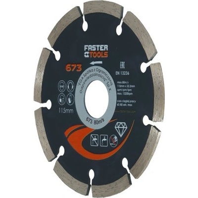 Jipos Diamantový kotouč segmentový 230 x 2,8 x 22,2 mm 676