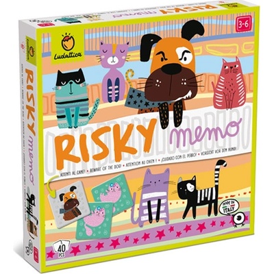 Risky pexeso Ludattica Pozor pes 40 dílů