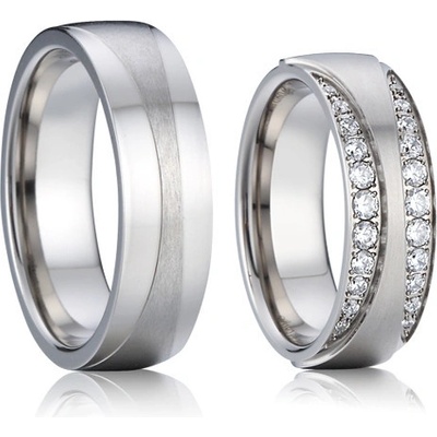 Steel Wedding Snubné prstene chirurgická ocel SSPL016