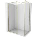 Mexen Kioto-F преграда за душ Walk-in с рамка 140 x 70 см, прозрачна 8 мм, златна - 800-140-202-04-50-070 (800-140-202-04-50-070)